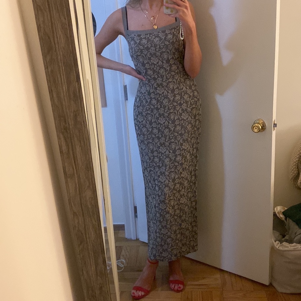 Stunning vintage floral maxi dress